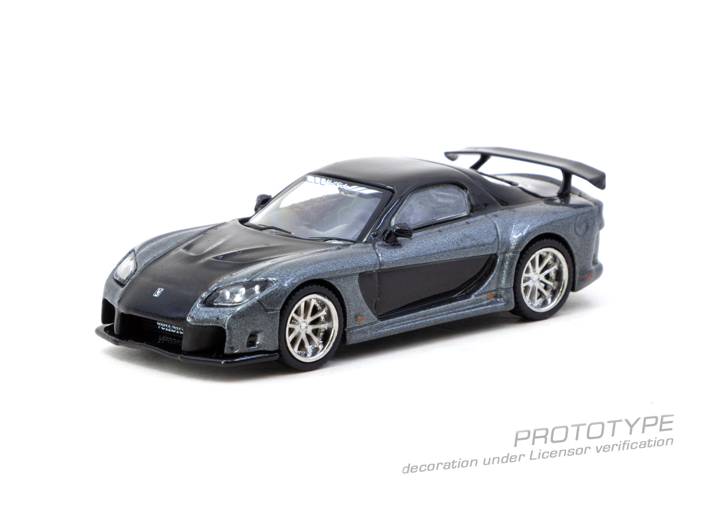 Tarmac Works 1:64 Mazda RX-7 VeilSide Fortune7 Grey metallic / Black (T64G-075-GY) Diecast Car Model Available In October 2025 Pre Order Now
