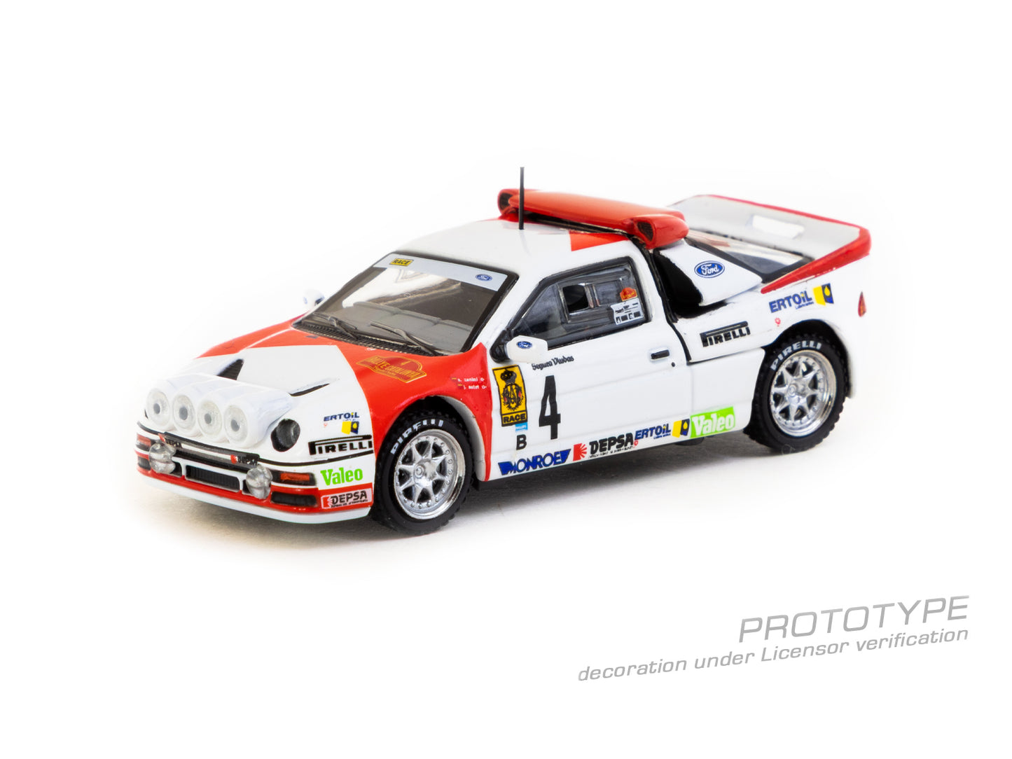 Tarmac Works 1:64 Ford RS200 Rallye Catalunya 1986 (T64P-001-86RC04) Diecast Car Model Available In August 2025 Pre Order Now