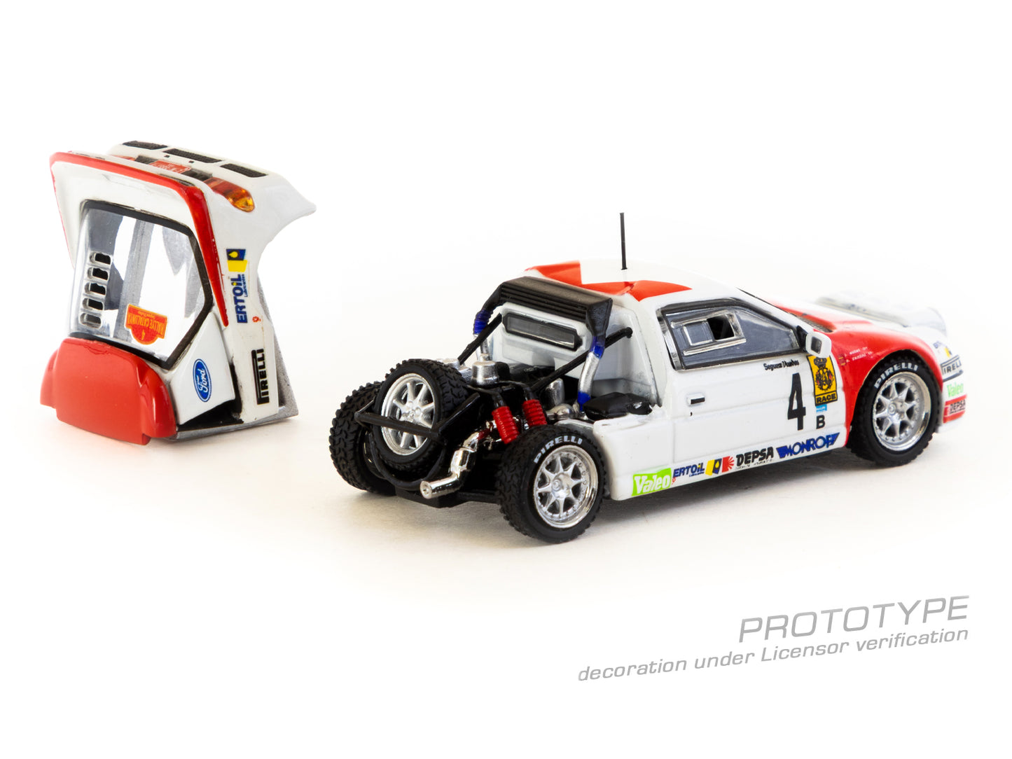 Tarmac Works 1:64 Ford RS200 Rallye Catalunya 1986 (T64P-001-86RC04) Diecast Car Model Available In August 2025 Pre Order Now