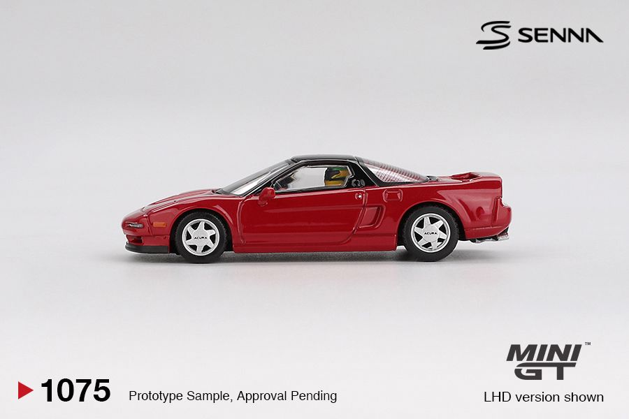 Mini GT 1:64 Honda NS-X Prototype Midship Sports 1989 Ayrton Senna w/ Figure (MGT01075) Diecast Car Model Available In September 2025 Pre Order Now