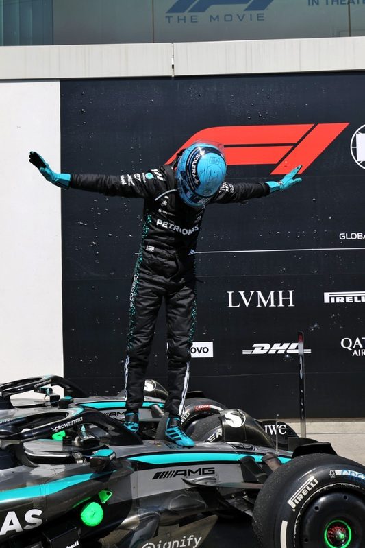 Minichamps 1:64 MERCEDES-AMG PETRONAS FORMULA ONE TEAM F1 W16 E PERFORMANCE - GEORGE RUSSELL - WINNER CANADA GP 2025 (640251063) Diecast Car Model Available In Q4 2025 Pre Order Now