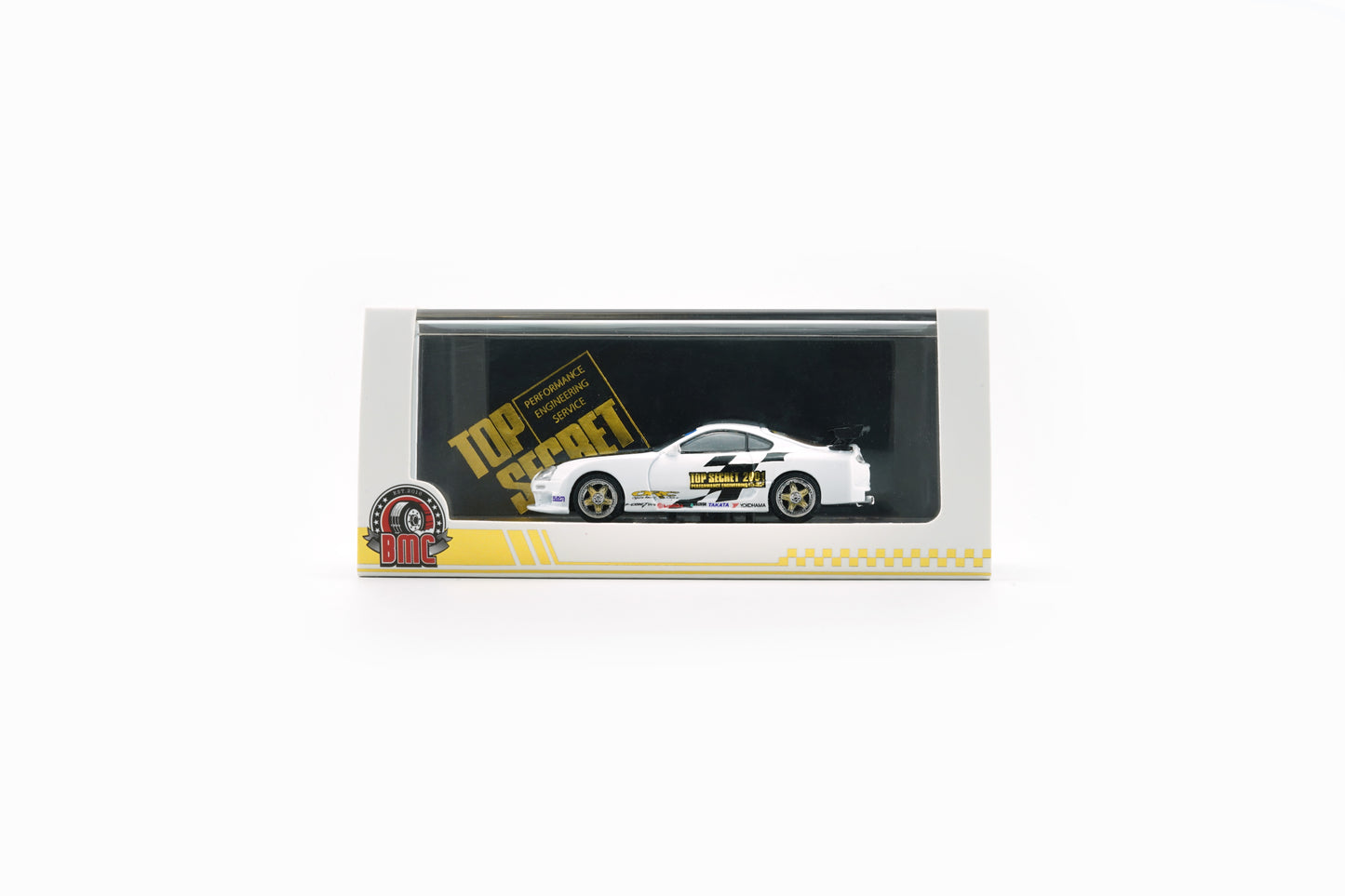 [HEC2025] BM Creations x CLDC Exclusive 1:64 Toyota Supra X Top Secret (JZA80) White (64B0431) Diecast Car Model Available Now