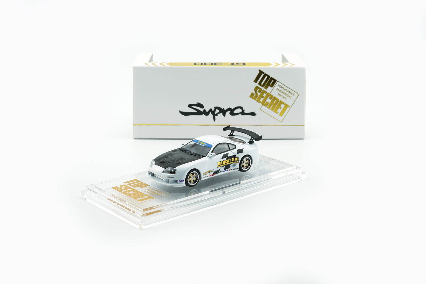 [HEC2025] BM Creations x CLDC Exclusive 1:64 Toyota Supra X Top Secret (JZA80) White (64B0431) Diecast Car Model Available Now