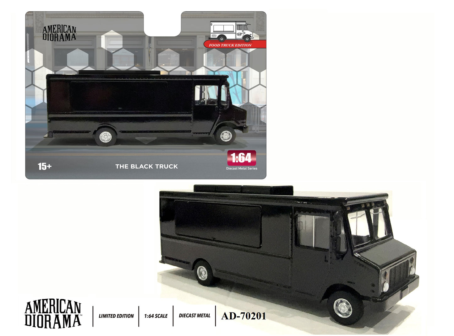 American Diorama 1:64 Food Truck series - Graffiti style / LB Cafe / The Black Truck ( AD-70102 / AD-70103 / AD-70201 ) Diecast Model Available In October 2025 Pre Order Now