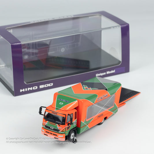 Unique Model 1:64 Hino 500 Ranger Mazda x RENOWN Elevating Container Transport Vehicle (UM001-014) Diecast Car Model AvailableNow