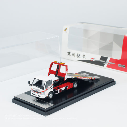 Unique Model × Tiny 1:64 Hino 300 Dutro Full Floor Trailer (UM007-03) Diecast Car Model Available Now