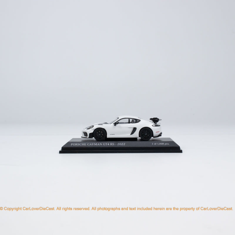 Minichamps 1:64 CLDC Exclusive Porsche Cayman GT4RS - 2022- Blue / Red / White (643062008/643062009/643062010) Diecast Car Model Available Now