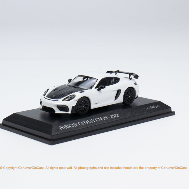 Minichamps 1:64 CLDC Exclusive Porsche Cayman GT4RS - 2022- Blue / Red / White (643062008/643062009/643062010) Diecast Car Model Available Now
