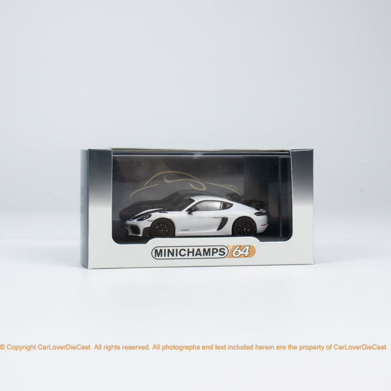 Minichamps 1:64 CLDC Exclusive Porsche Cayman GT4RS - 2022- Blue / Red / White (643062008/643062009/643062010) Diecast Car Model Available Now