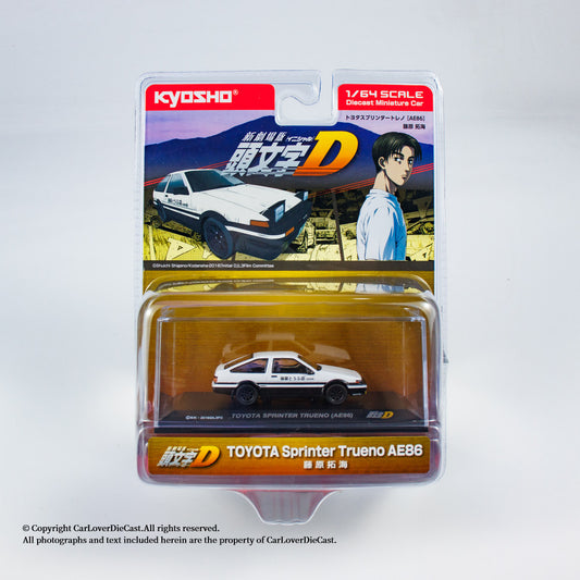 Kyosho 1:64 INITIAL D TOYOTA SPRINTER TRUENO (AE86) (07057A1B) Diecast Car Model Available Now