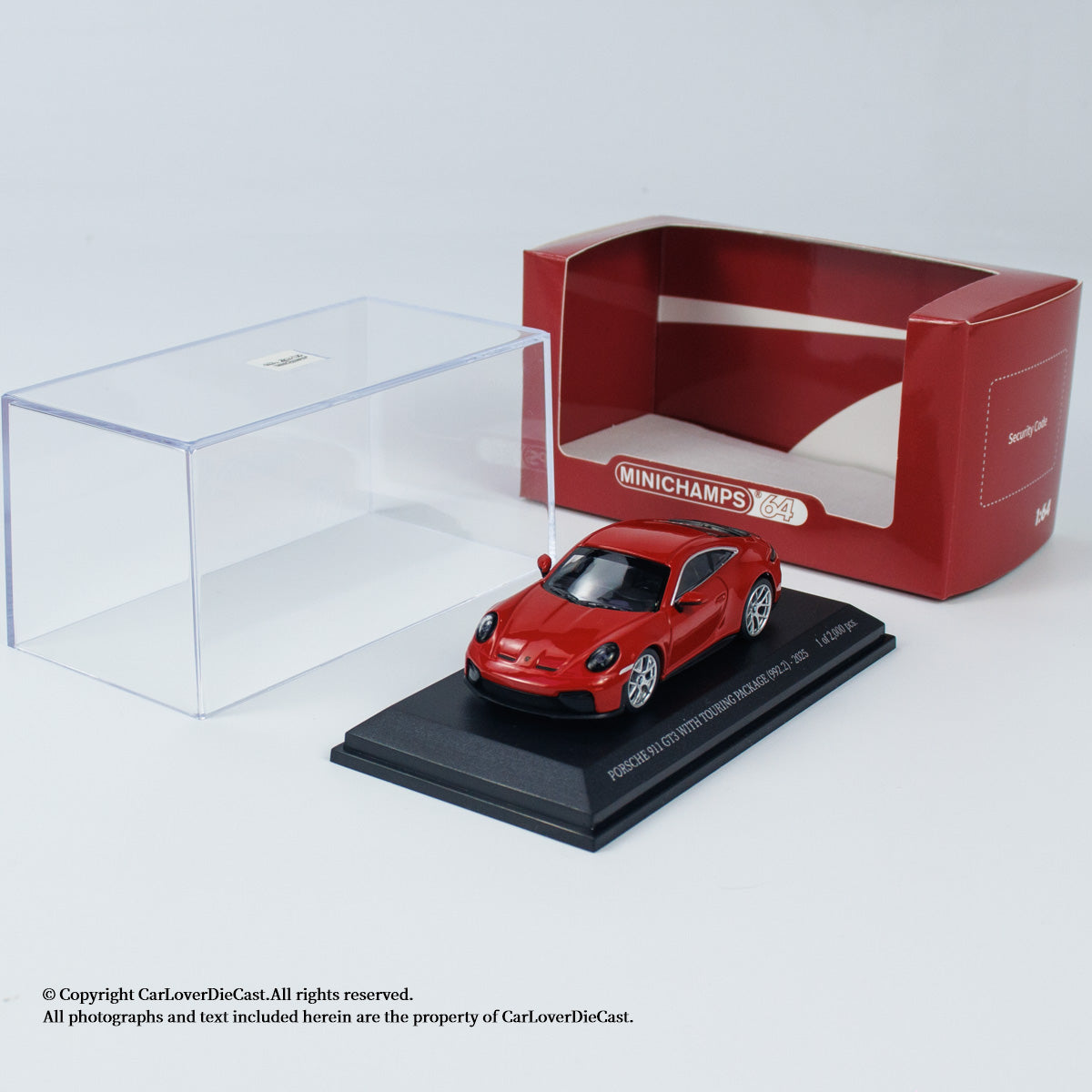 Minichamps 1:64 CLDC Exclusive PORSCHE 911 (992.2) GT3 TOURING (643064233-643064237) Diecast Car Model Available In June 2025 Pre Order Now
