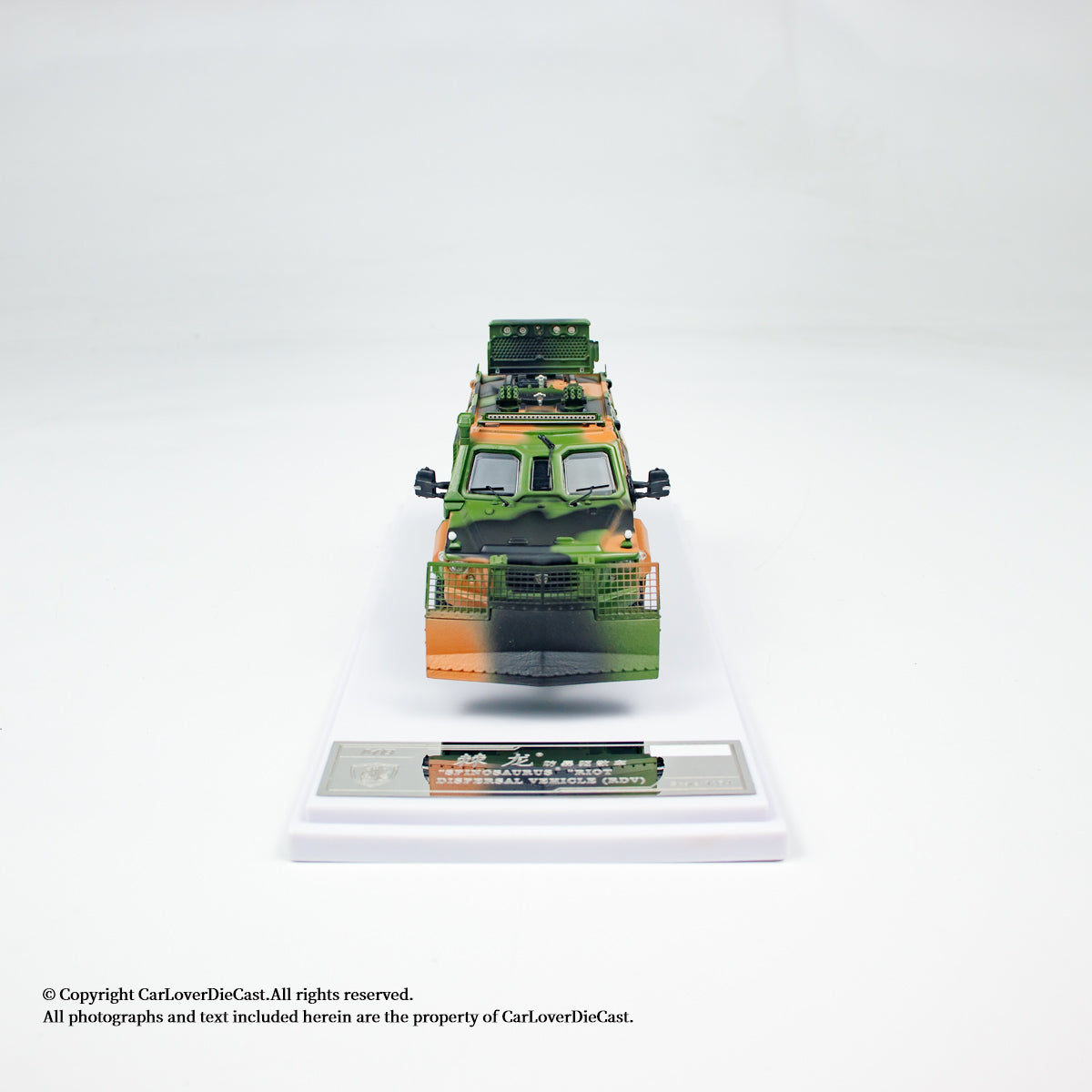 MB Model 1:64 HK \ SPINOSAURUS - riotdispersal vehicle (Military) Green (MB64102) Diecast Car Model Available Now