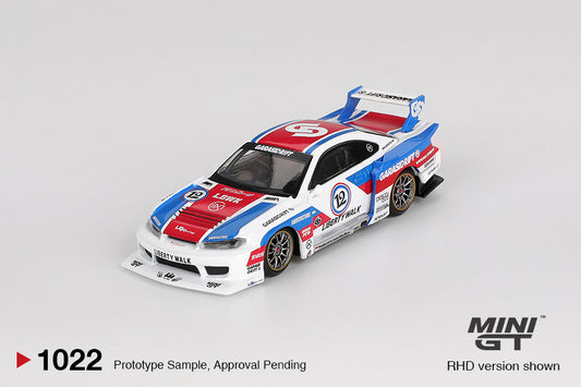 Mini GT 1:64 Nissan LB-Super Silhouette S15 SILVIA GARASIDRIFT x LBWK 2025 (MGT01022) Diecast Car Model Available In November 2025 Pre Order Now