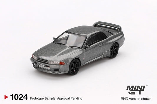 Mini GT 1:64 Nissan Skyline GT-R  (NISMO BNR32 CRS Version) Dark Metal Gray (MGT01024) Diecast Car Model Available In July 2025 Pre Order Now