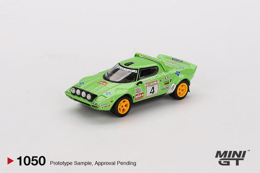 Mini GT 1:64 Lancia Stratos HF #4 1979 Spanish Rally Champion (MGT01050) Diecast Car Model Available In August 2025 Pre Order Now