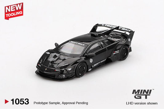 Mini GT 1:64 Lamborghini LB-Silhouette WORKS MURCIELAGO GT Evo Black (MGT01053) Diecast Car Model Available In September 2025 Pre Order Now