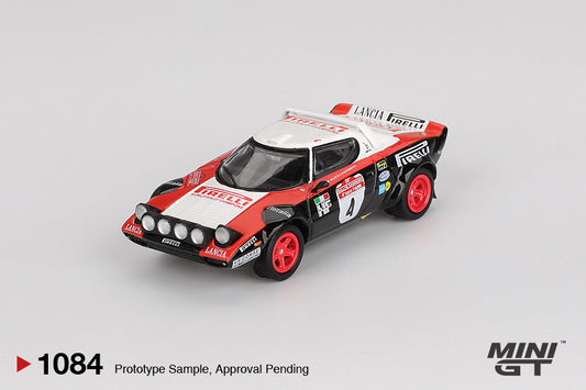 Mini GT 1:64 Lancia Stratos HF #4 1978 Rally Sanremo Winner (MGT01084) Diecast Car Model Available In November 2025 Pre Order Now
