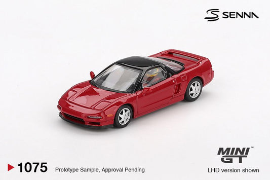Mini GT 1:64 Honda NS-X Prototype Midship Sports 1989 Ayrton Senna w/ Figure (MGT01075) Diecast Car Model Available In September 2025 Pre Order Now